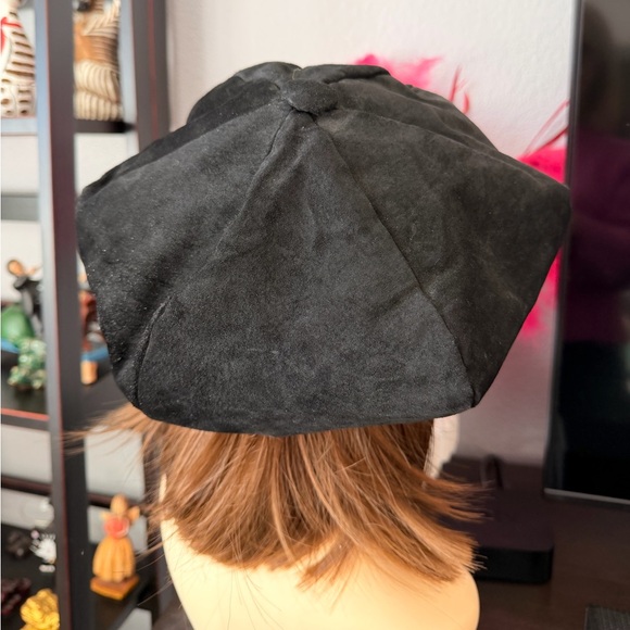 Vintage Black Pageboy Cap - Picture 4 of 7